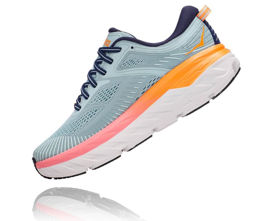 Hoka One One Løbesko Dame - Bondi 7 - Blå - 256840REY